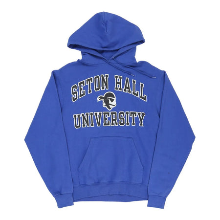 Vintage blue Seton Hall University Champion Hoodie - mens small