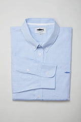 Blue Check Cotton Shirt for Men