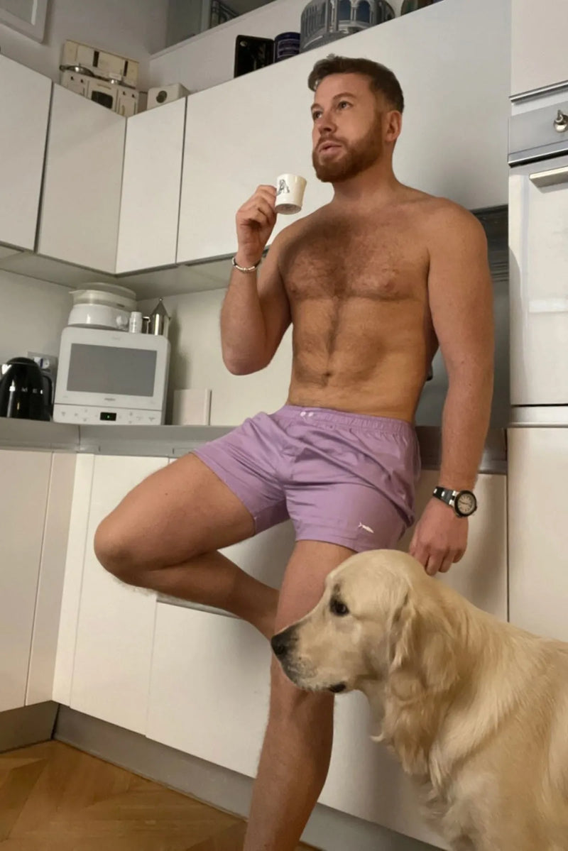 Lilac Boxer shorts