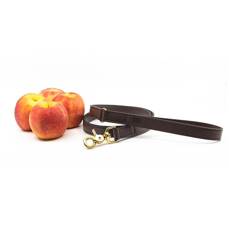Lucca Apple Leather Long Leash