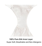 Snowdrop - Silk & Organic Cotton Full Brief in White