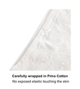 Snowdrop - Silk & Organic Cotton Full Brief in White