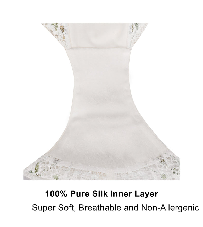 Nova - High Waisted Silk & Organic Cotton Full Brief
