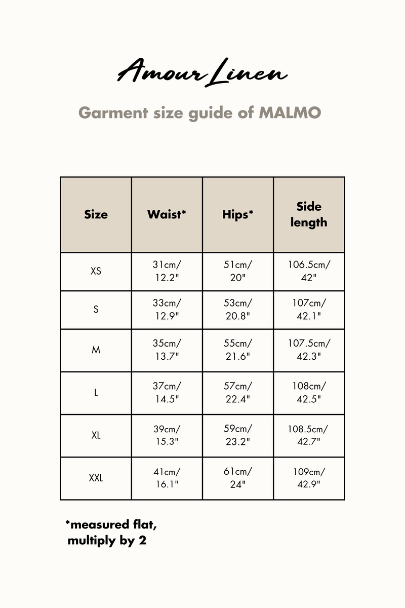 Linen pants Malmo XL Cream