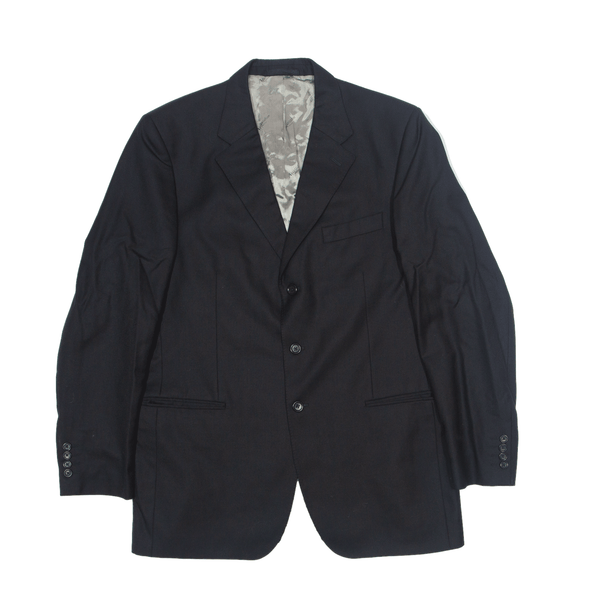 AQUASCUTUM London Blazer Jacket Black Wool 90s Mens L