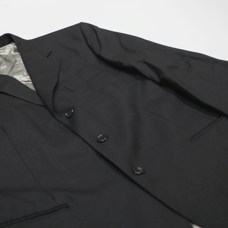 AQUASCUTUM London Blazer Jacket Black Wool 90s Mens L