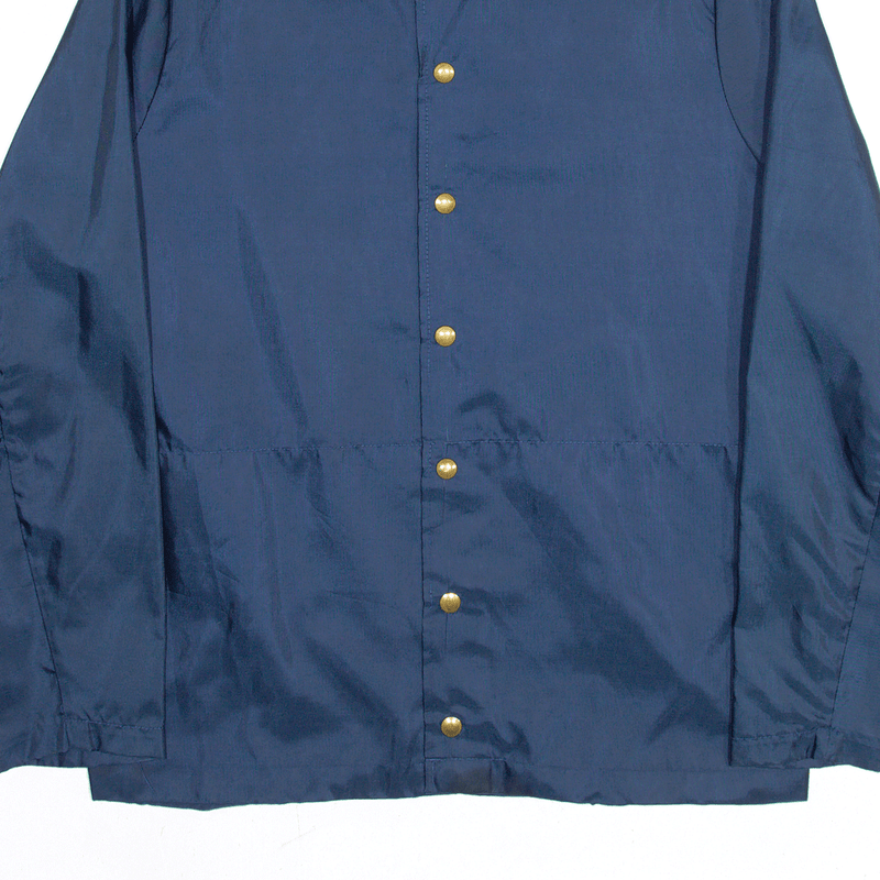 Navy Blue 80s USA Nylon Coach Jacket Mens M