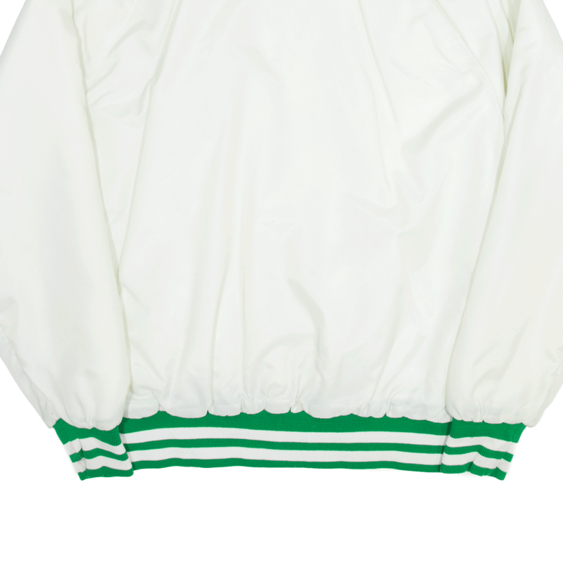 Quilted White 80s Nylon Bomber Jacket Womens M