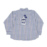 DISNEY Donaldson Shirt Blue 90s Check Long Sleeve Boys 8 Years