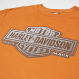 HARLEY DAVIDSON Biker T-Shirt Orange Short Sleeve Mens XL