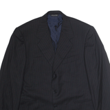 PAL ZILERI Super 120's Blazer Jacket Blue Wool Pinstripe Mens L