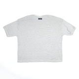 TOMMY HILFIGER JEANS Y2K Grey V-Neck Short Sleeve T-Shirt Mens XL