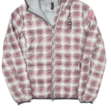 BLAUER Insulated Girls Puffer Jacket Pink Hooded Check 14Y