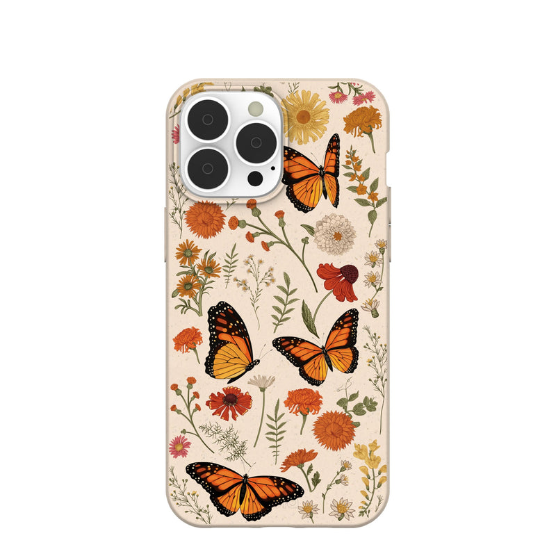 Seashell Monarch Butterfly iPhone 13 Pro Max Case