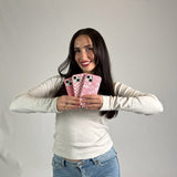 Bubblegum Pink Warped Checkers iPhone 6/6s/7/8/SE Case