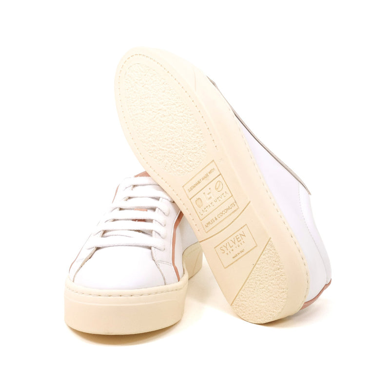 MEL white/rose vegan apple leather sneakers