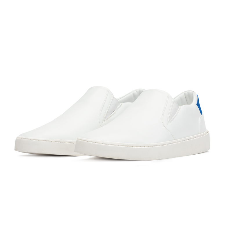 Men's Slip On | White-Blue