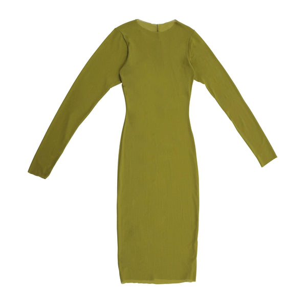 Midi Green Net Dress