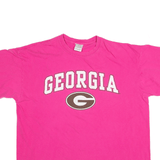 GILDAN Georgia T-Shirt Pink Short Sleeve Womens XL