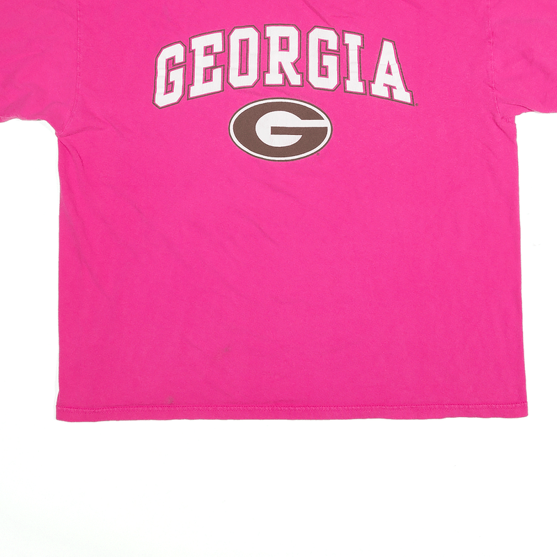 GILDAN Georgia T-Shirt Pink Short Sleeve Womens XL