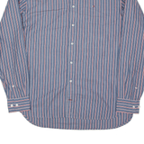 TOMMY HILFIGER Shirt Blue Striped Long Sleeve Mens M