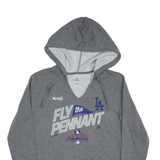 MAJESTIC Fly The Pennant Hoodie Grey Pullover Womens M