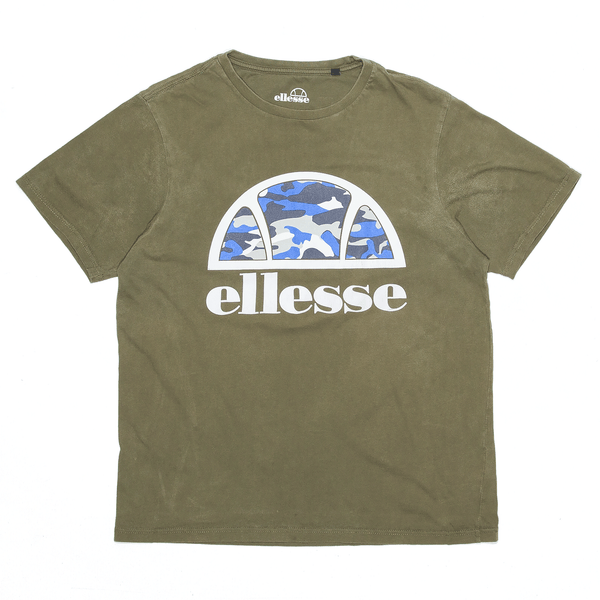 ELLESSE Sports Green Short Sleeve T-Shirt Mens M
