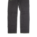 RIMASTER Gingham Jeans Black Denim Regular Straight Mens W30 L32