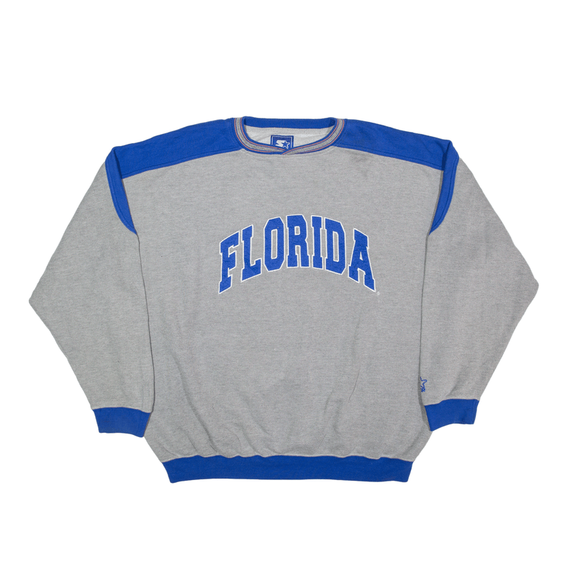 STARTER Florida Gators Big Logo USA Sweatshirt Grey 90s Mens XL