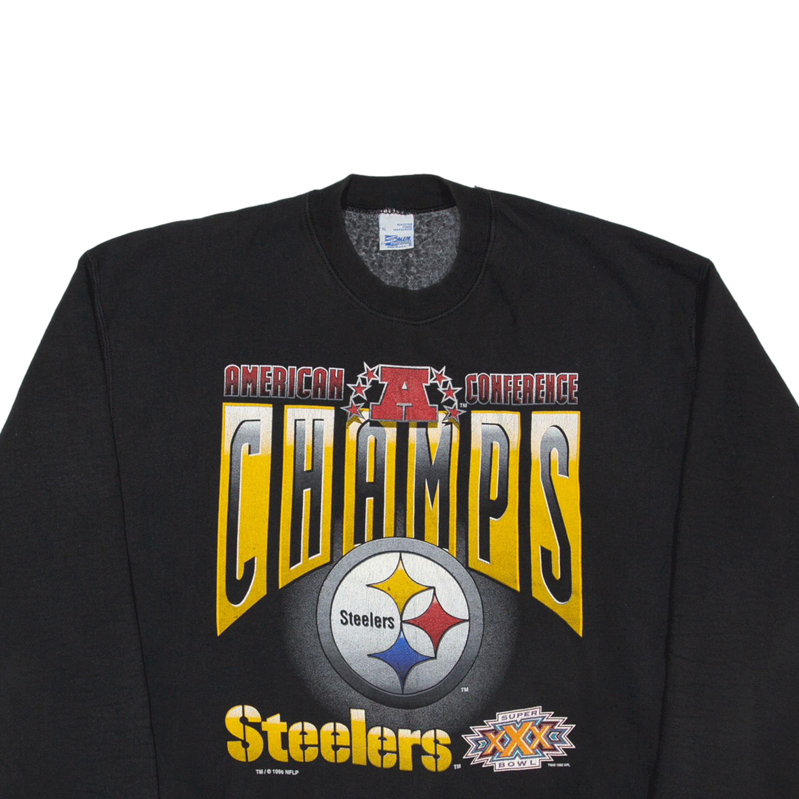 VINTAGE 1996 90S Super Bowl Steelers American Conference T Shirt