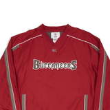 NFL Tampa Bay Buccaneers Big Logo Training USA Sweatshirt Red V-Neck Mens M