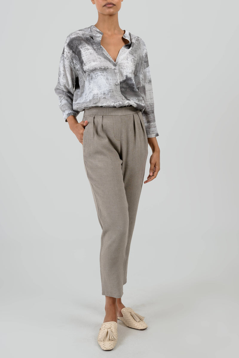 The Anna Blouse - Taupe