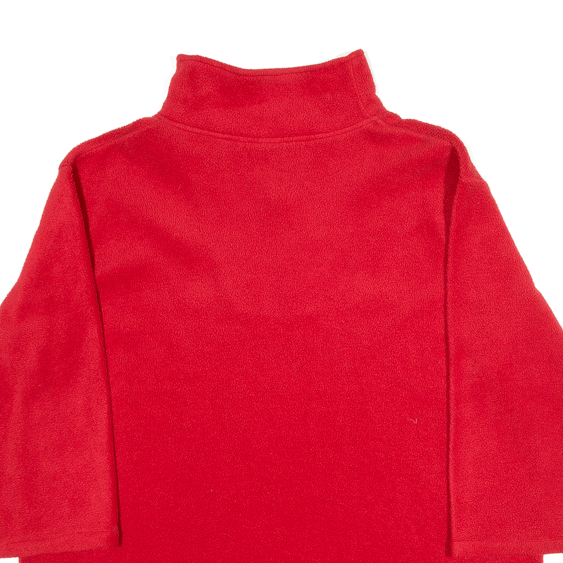 Fleece Red 1/4 Zip 3/4 Sleeve Mens XL