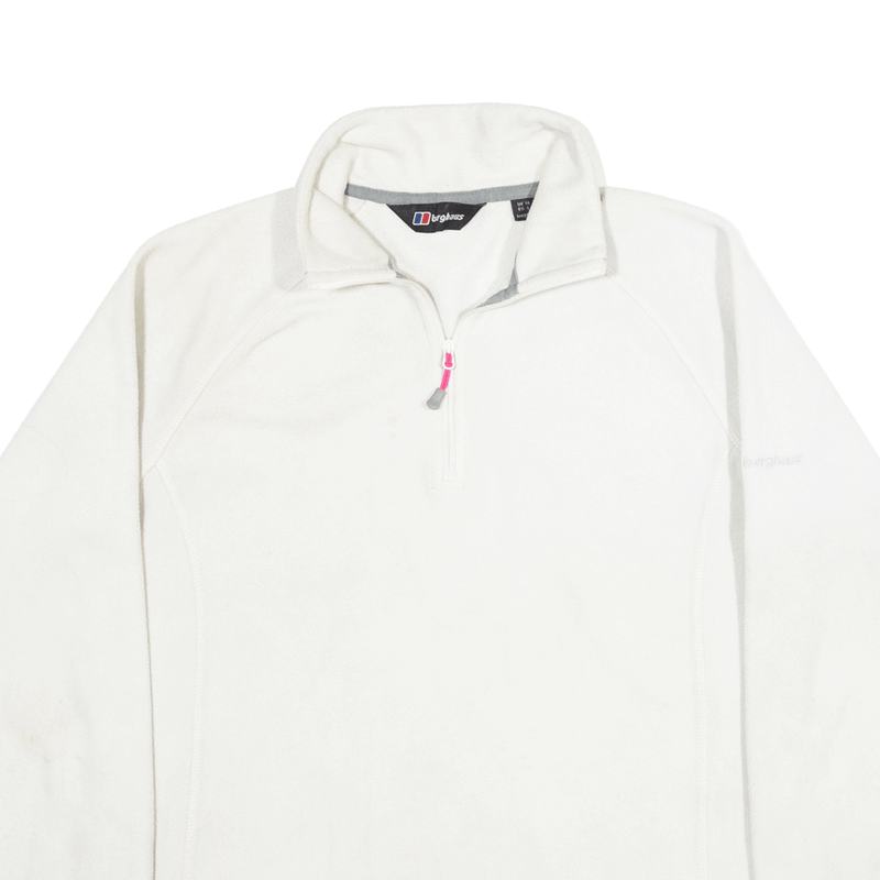 BERGHAUS Fleece White 1/4 Zip Womens M