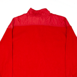 STEFANO BASICS Fleece Red 1/4 Zip Mens L