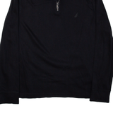 NAUTICA Jumper Black 1/4 Zip Mens XL