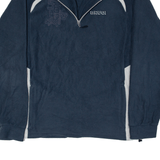 BRUGI 56 Winter Sport Fleece Blue 90s 1/4 Zip Mens XL