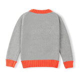 Unisex Contrast Gray Sweater