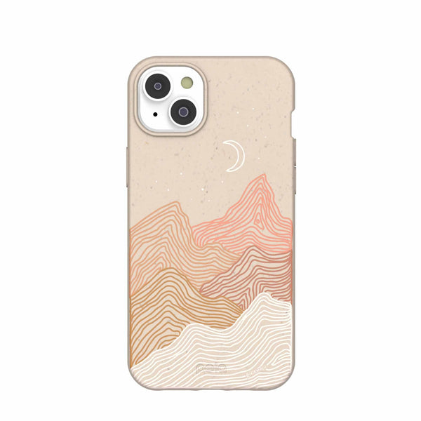 Seashell Pink Peaks iPhone 14 Plus Case
