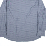 NAUTICA Shirt Blue Spotted Long Sleeve Mens M