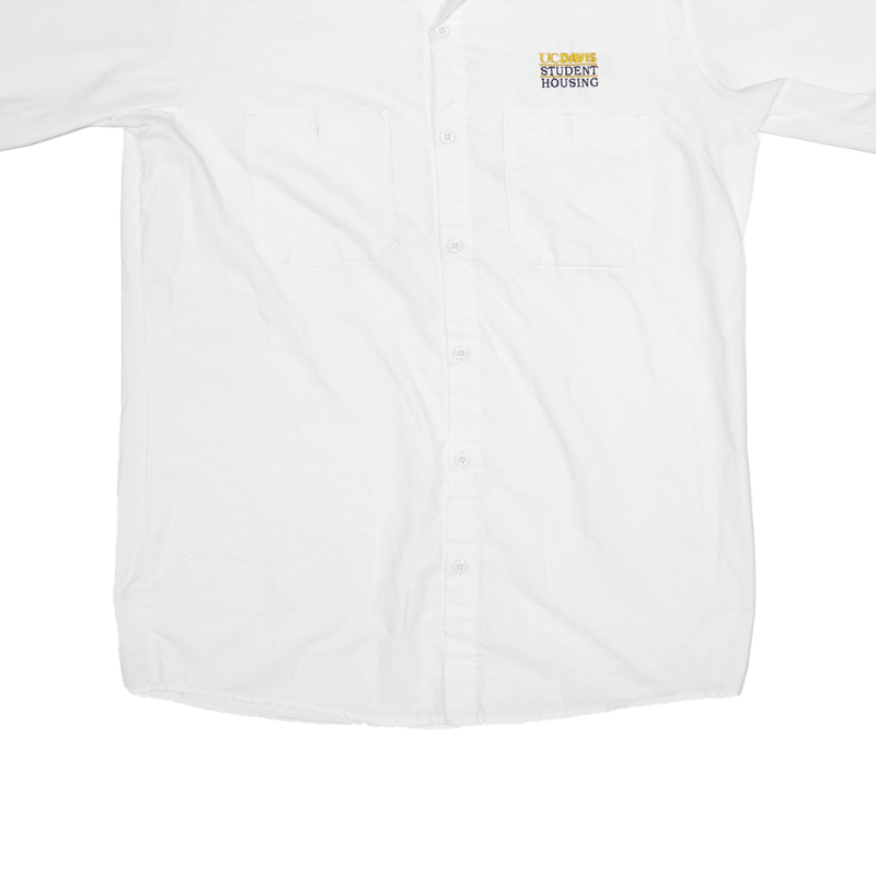 RED KAP Shirt White Worker Short Sleeve Mens M