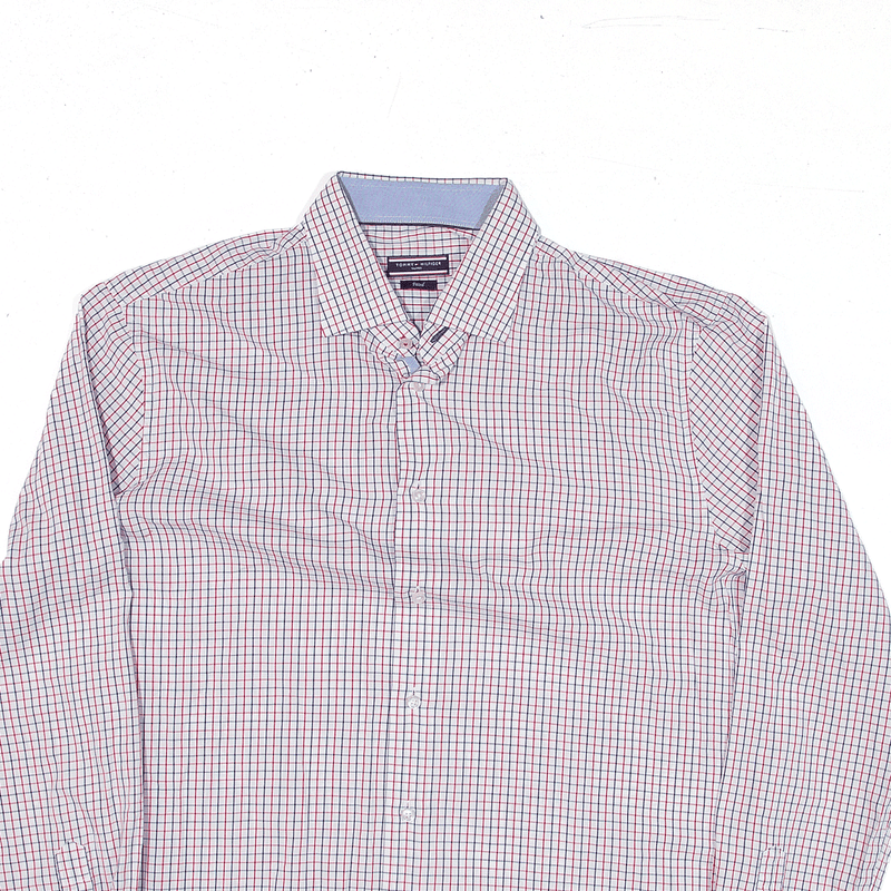 TOMMY HILFIGER Shirt Red Check Long Sleeve Mens L