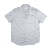 CALVIN KLEIN Grey Worker Short Sleeve Shirt Mens M