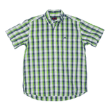 KAPPA Shirt Green Plaid Short Sleeve Mens L