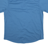 ARAMARK Worker Shirt Blue Short Sleeve Mens L