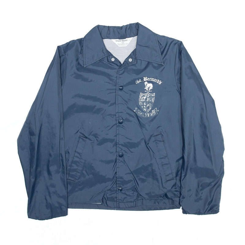 DAVID PEYSER St Bernard's Blue 90s Nylon Shell Jacket Boys L