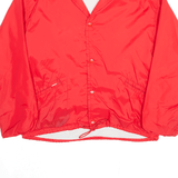 100 Club Red 80s Nylon Coach Jacket Womens L