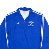 ADIDAS Christian Track & Field Blue Lightweight Pullover Jacket Mens M
