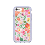 Clear Prairie Florals iPhone 6/6s/7/8/SE Case With Lavender Ridge