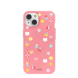 Bubblegum Pink Pretty Picnic iPhone 14 Case